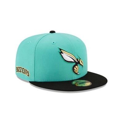 Blue Charlotte Hornets Hat - New Era NBA City Edition Alt 59FIFTY Fitted Caps USA3516082